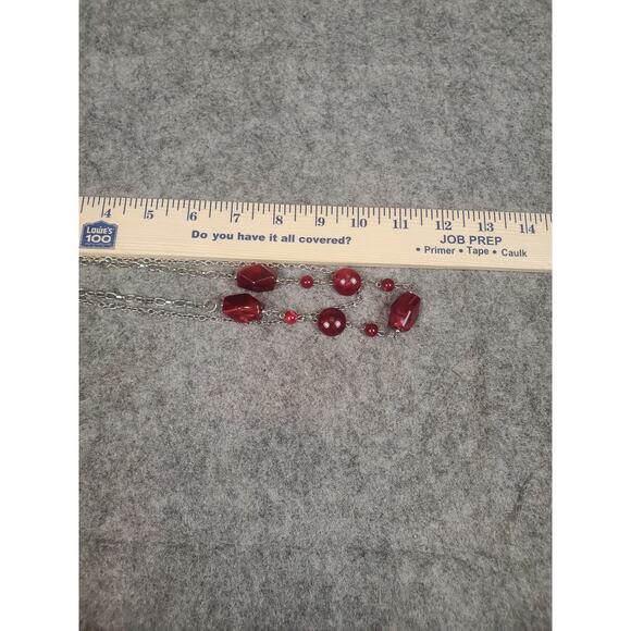 Jewelry Bundle Necklaces Red Pink Yellow Stones Paparazzi Dead Stock Modern - Picture 8 of 9